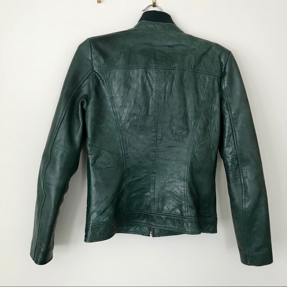 MARC NEW YORK Leather jacket, green - Picture 5 of 11